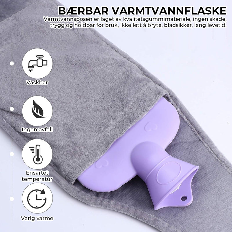 🔥🔥Påfyllbart plysjflaskebelte med varmtvannsflaske