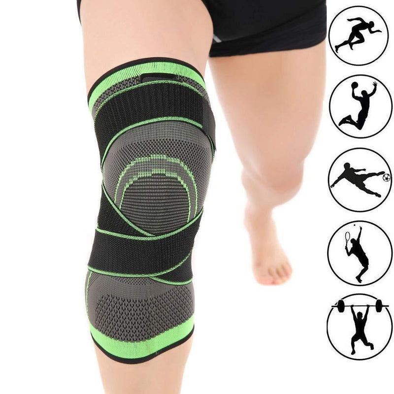 3D Design Knee Brace With Adjustable Strap (1 PC)