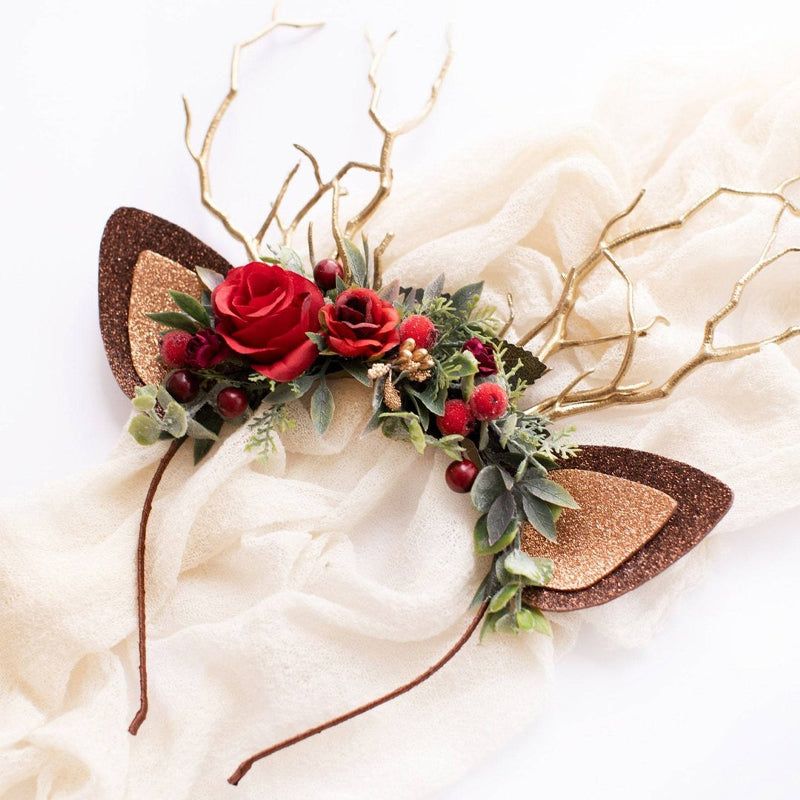 Reindeer Headband-Christmas Reindeer Antler