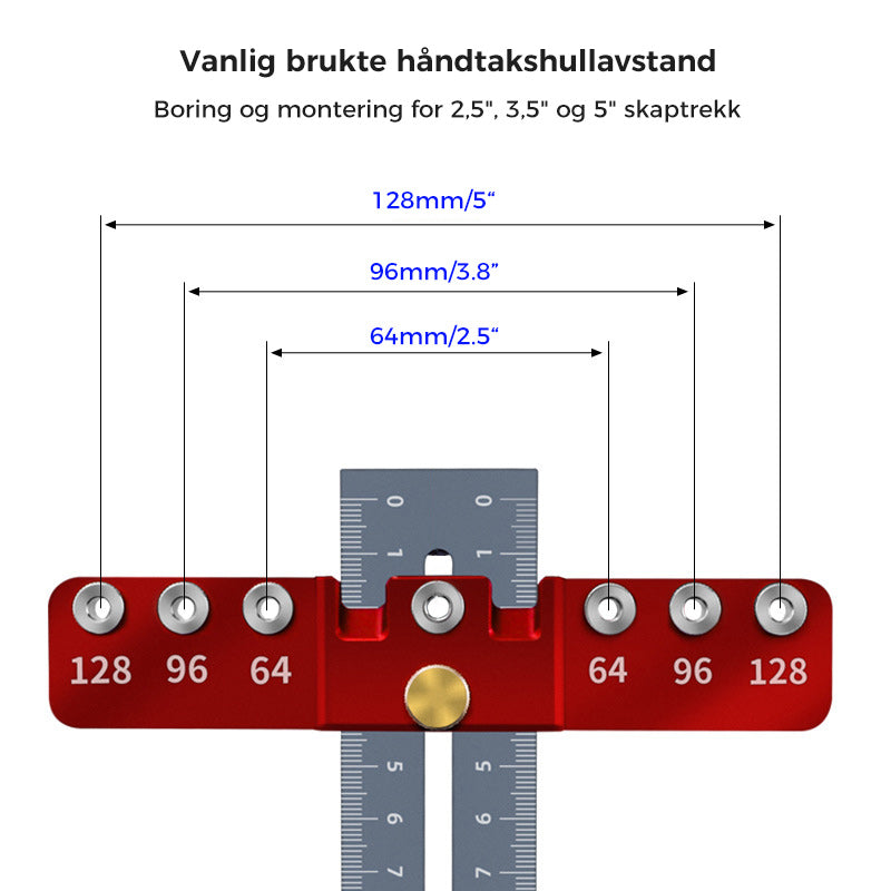 Skuffehåndtak hullstanser