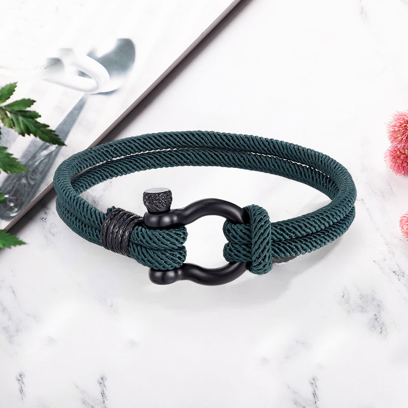 Flettet-tau armbånd med nautisk design