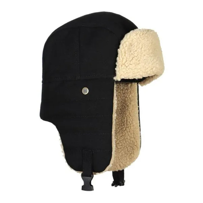 Vintage ear protection fleece hat