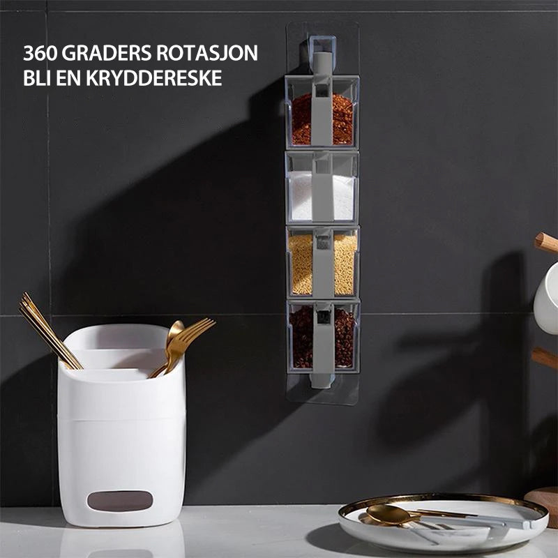 360-graders roterende krydderboks