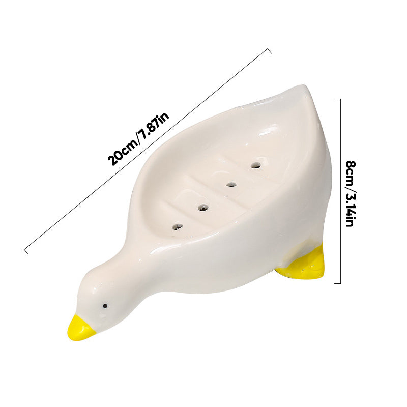 Ceramic Duck Soap Box