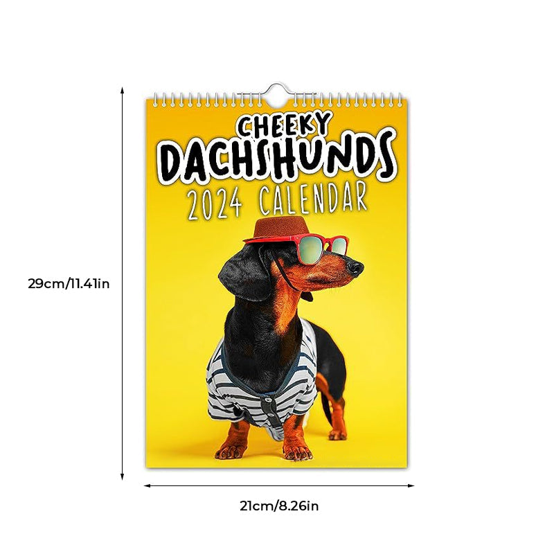 Cheeky Dachshunds - Veggkalender 2024