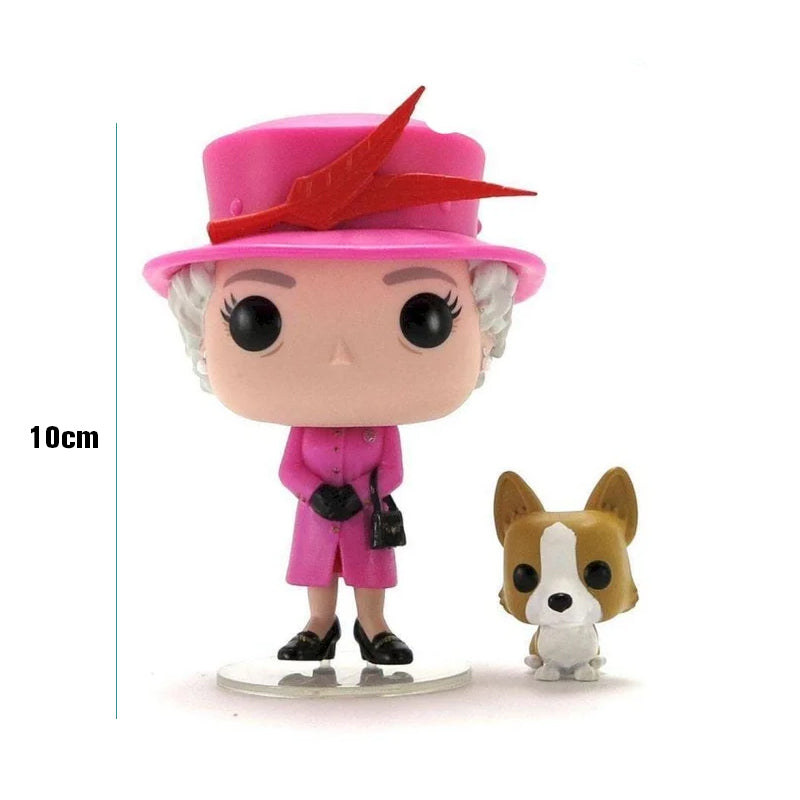 Queen Of England Character And Corgi Scale Model