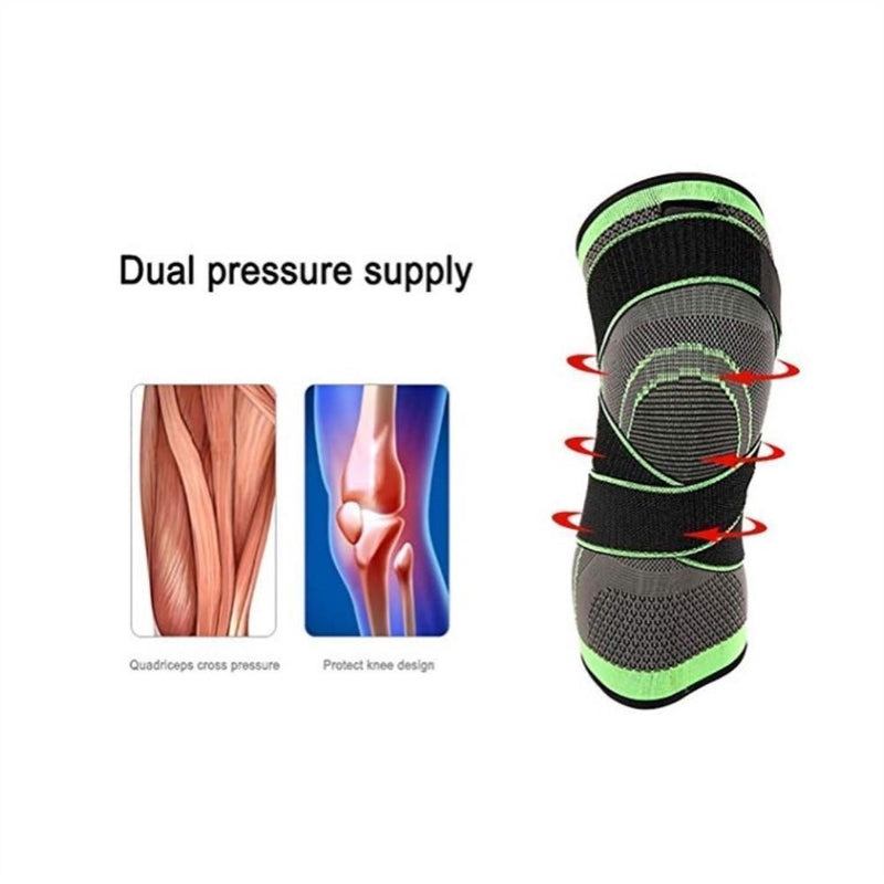 3D Design Knee Brace With Adjustable Strap (1 PC)