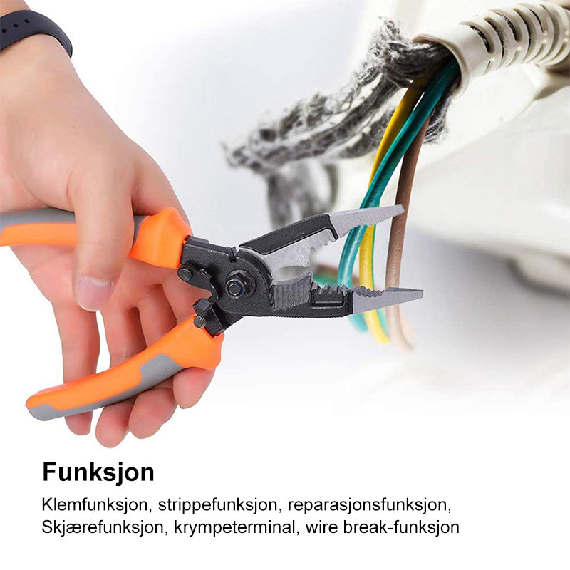 6 i 1 multifunksjonell elektrikertang