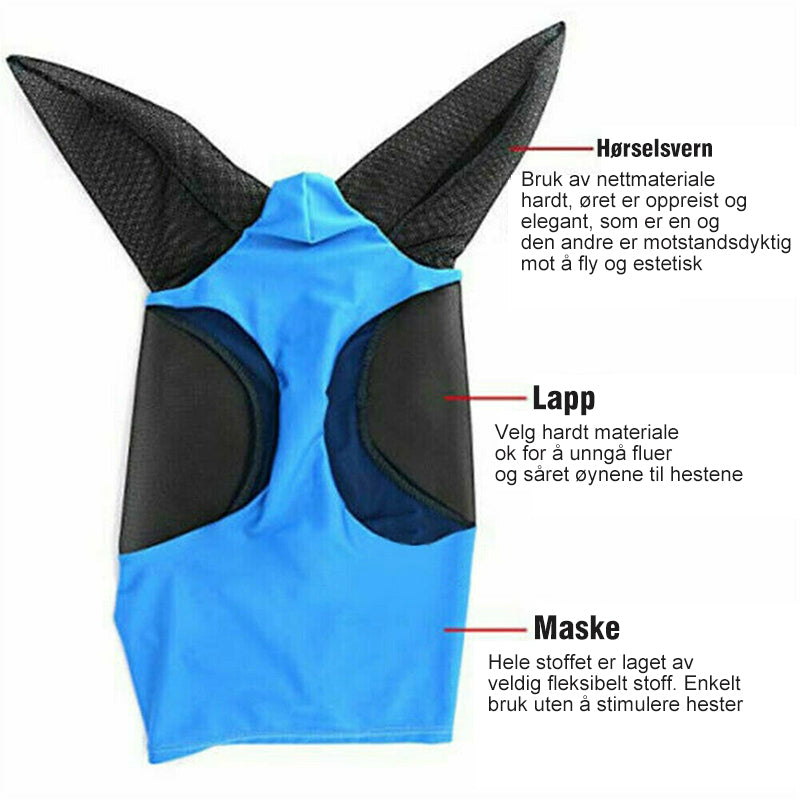 Anti-Fluer Mesh Hestemaske