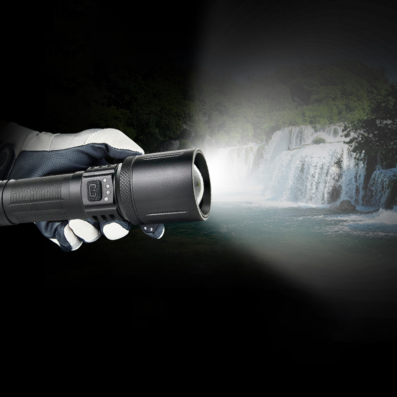 Outdoor Ultra-bright Laser Waterproof Flashlight