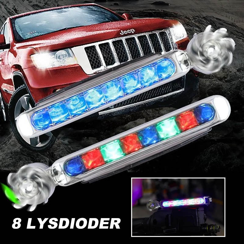 LED dekorative lys for bil, 2 stk