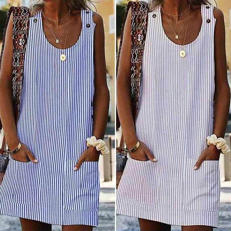 Striped pocket dress