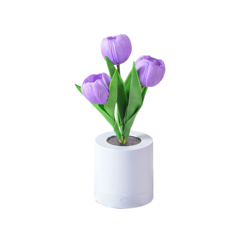 LED oppladbart tulipan nattlys