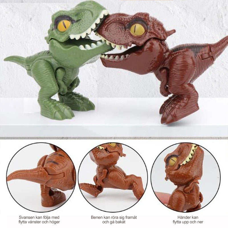 Fingerbitende dinosaur action-figur