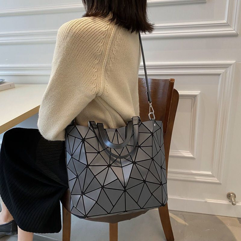 Diamond bucket bag