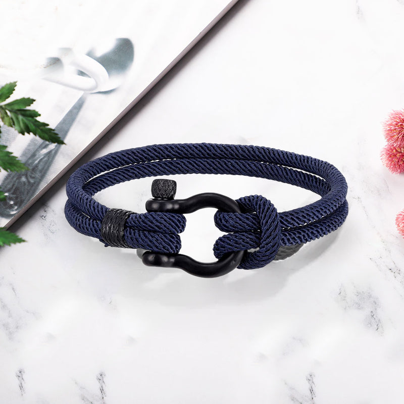 Flettet-tau armbånd med nautisk design