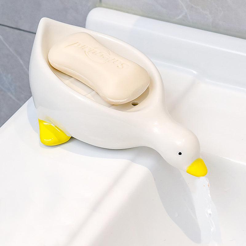 Ceramic Duck Soap Box