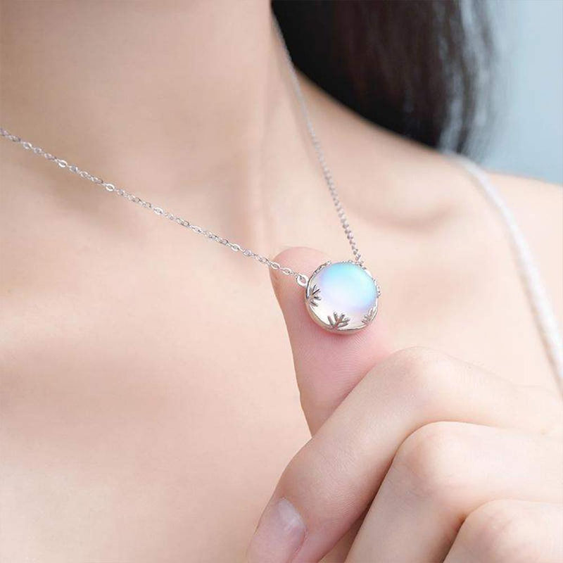 Aurore Borealis Silver Necklace