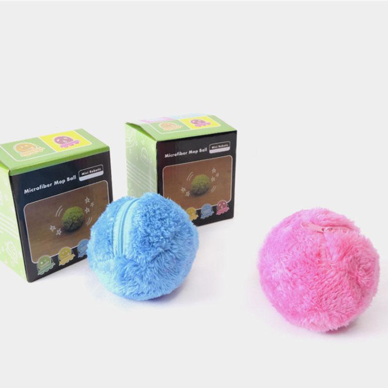 Pet Electric Ball Toy Med Plysjdeksel