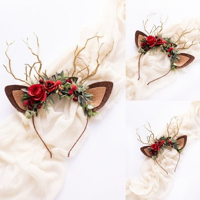 Reindeer Headband-Christmas Reindeer Antler