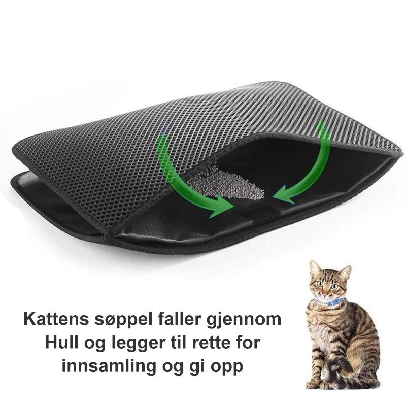 Sklisikker Kattelittermatte