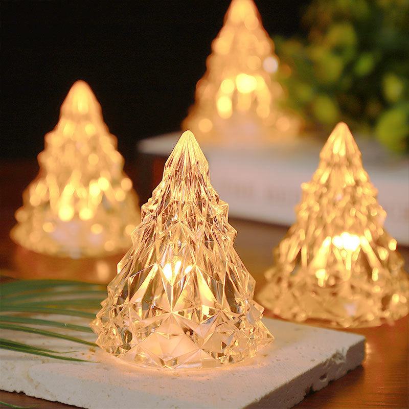 Mini LED Crystal Juletre Nattlys