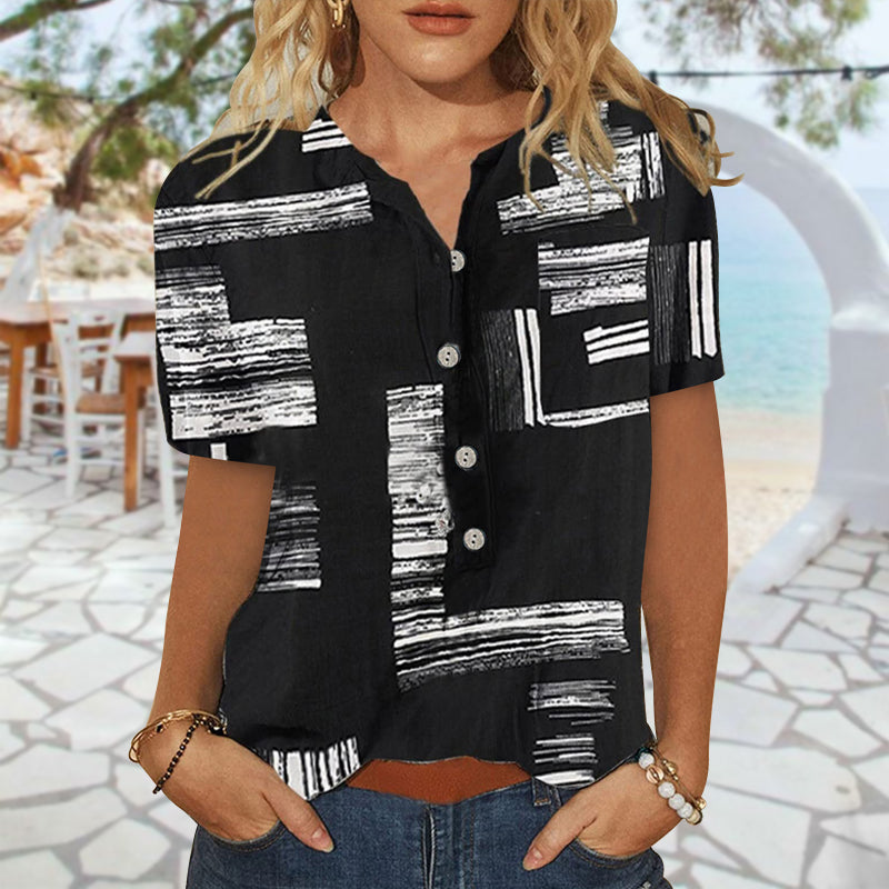 Printed Long Sleeve Women's Shirt