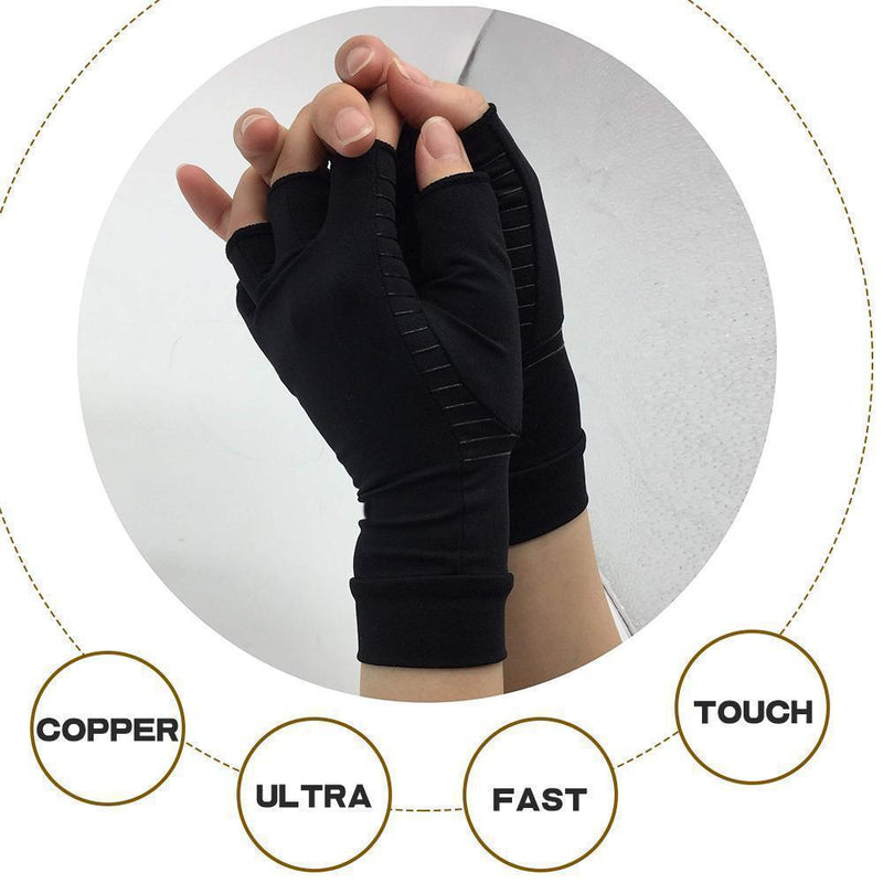 Copper Arthritis Compression Gloves Updated Version, 1 Pair