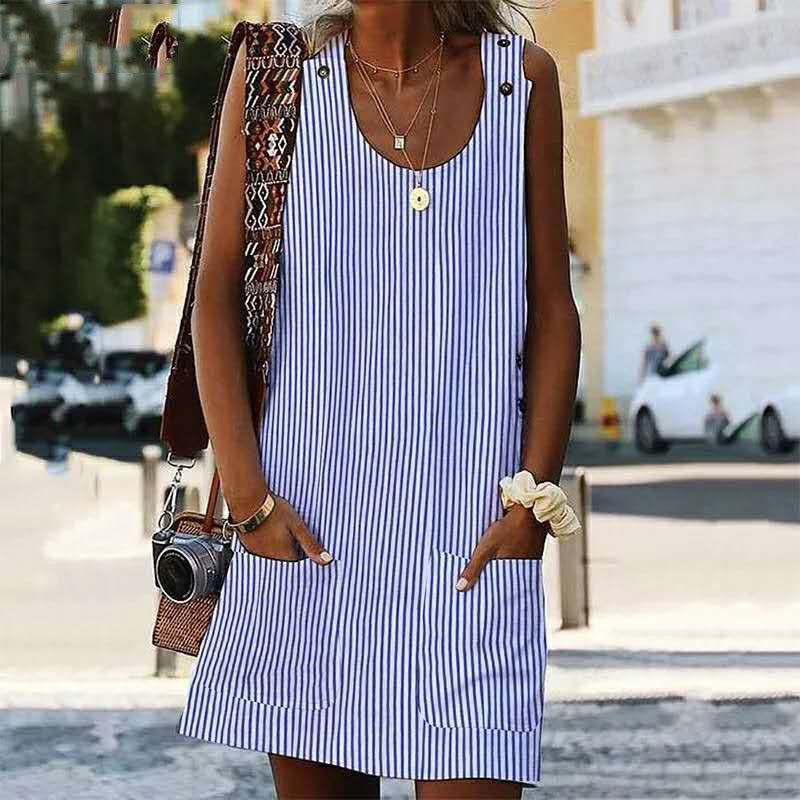 Striped pocket dress