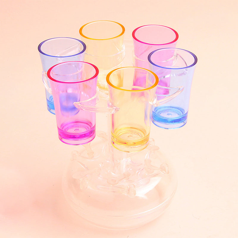 6 Shot Glass Dispenser og holder