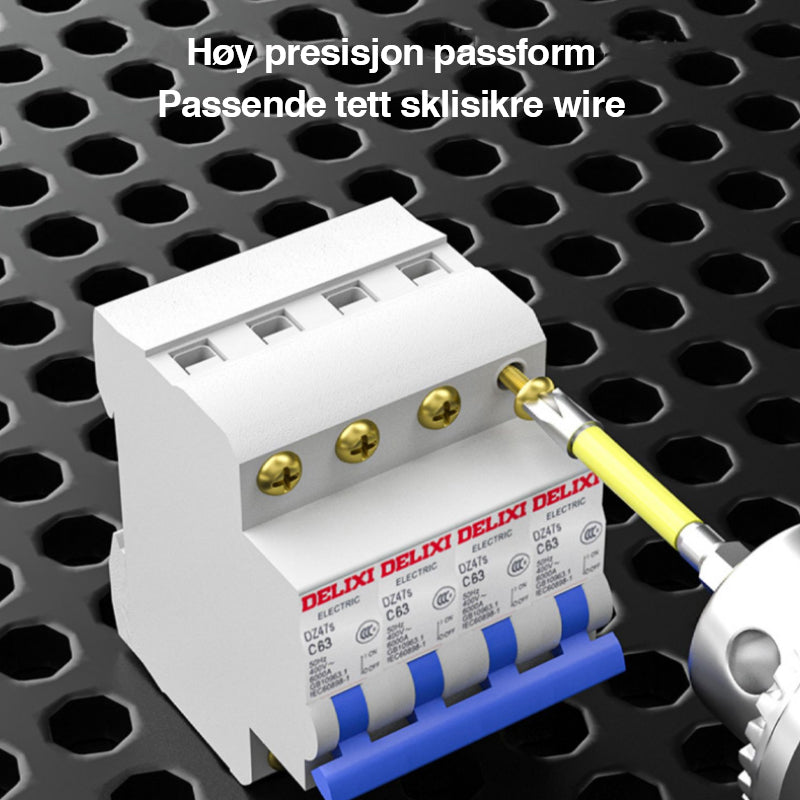 Kryss og slissede skrutrekkerbits for elektrikere