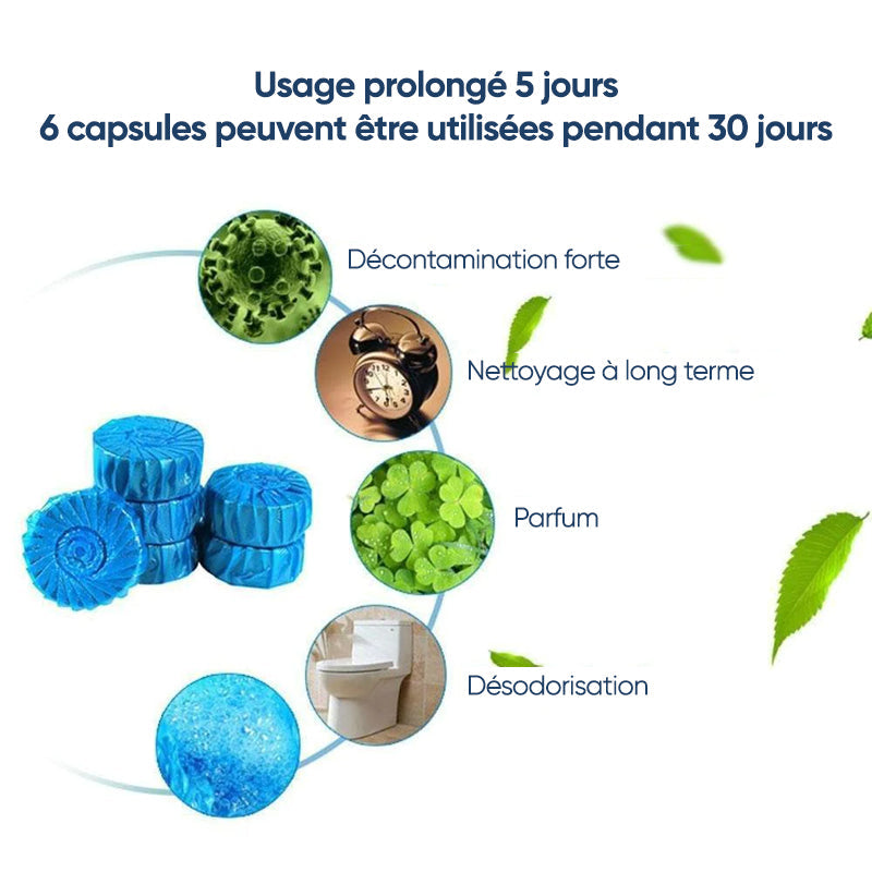 Déodorant automatique pour toilettes (6 PCS)