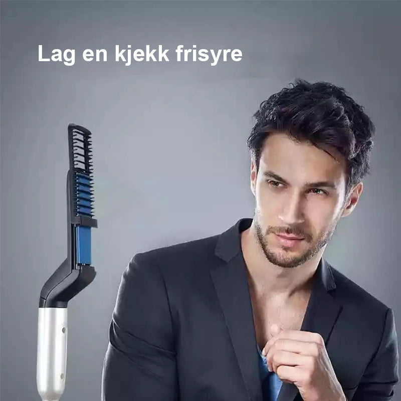 Beard Straightening Comb og Alt i ett styler