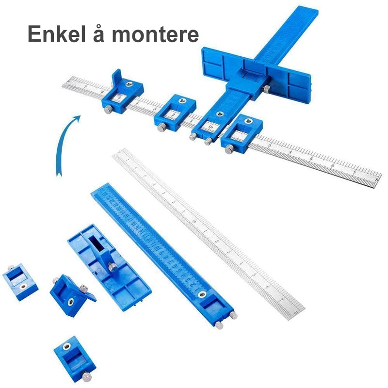 Justerbar måleverktøy til hull