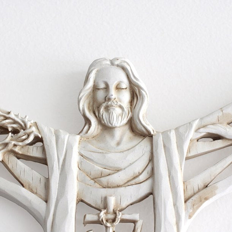 Risen Christ Wall Cross Jesus Figurer