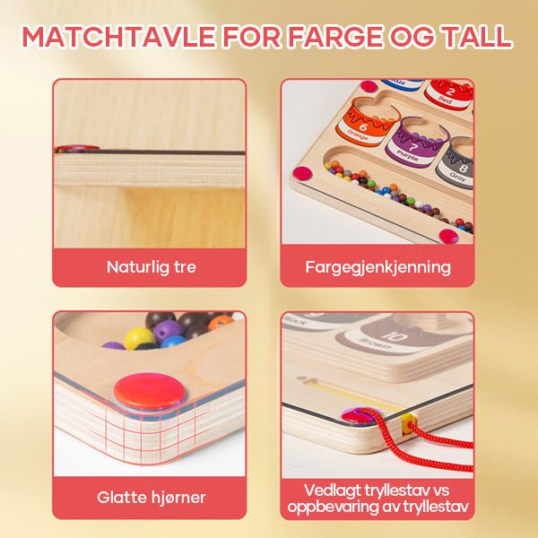 Magnetisk farge og talllabyrint