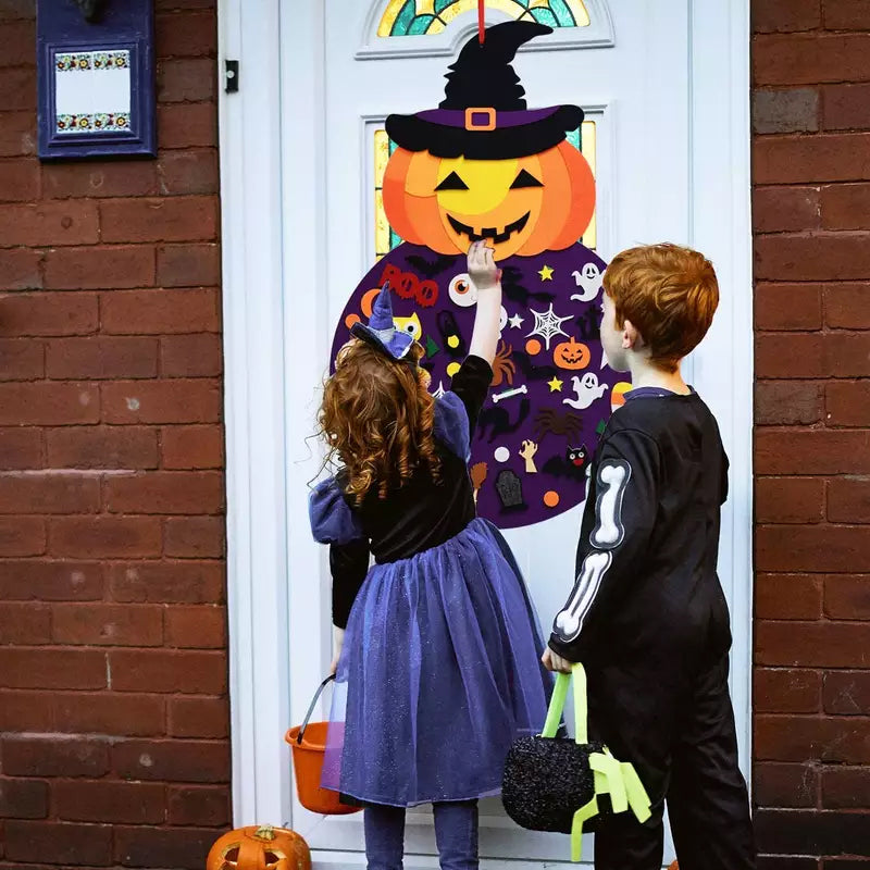 New DIY Halloween Felt Pumpkin Witch