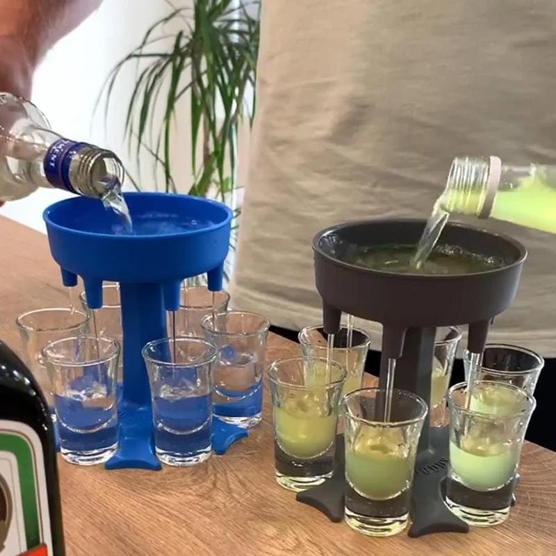 6 Shot Glass Dispenser og Holder