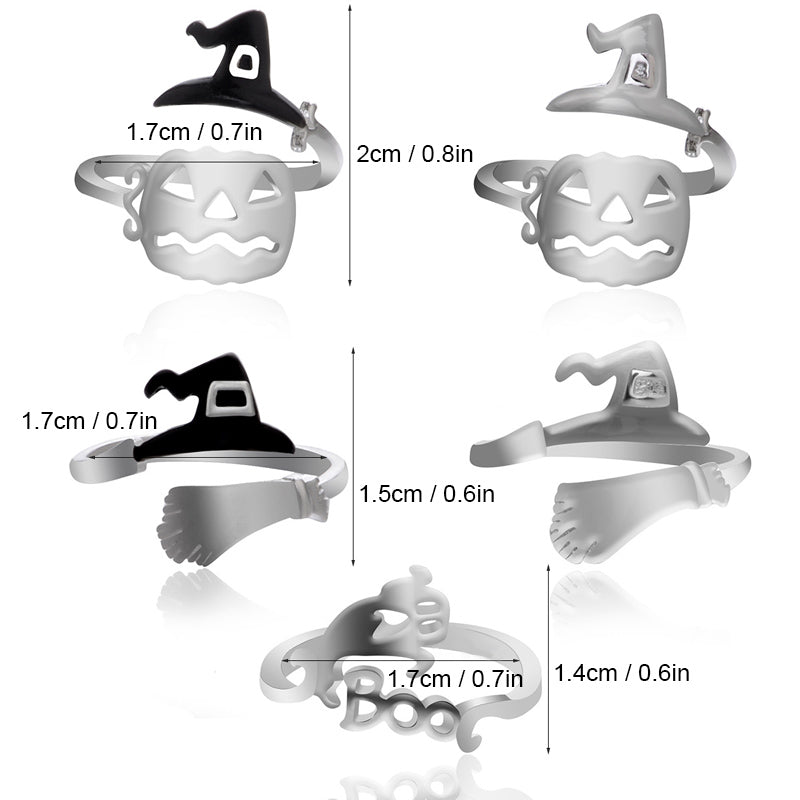 Halloween gresskar lampe heks ringer