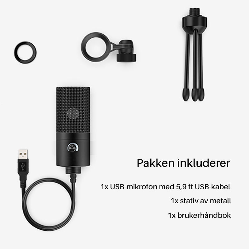 USB-opptak mikrofon