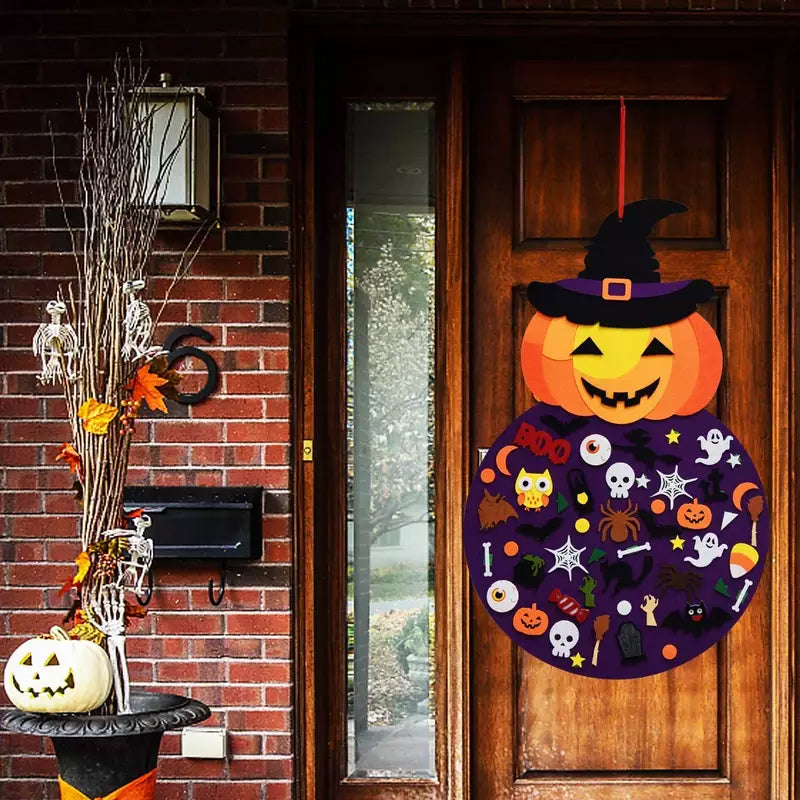 New DIY Halloween Felt Pumpkin Witch