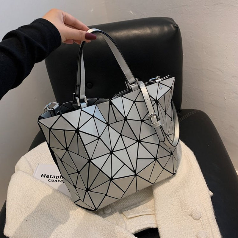 Diamond bucket bag