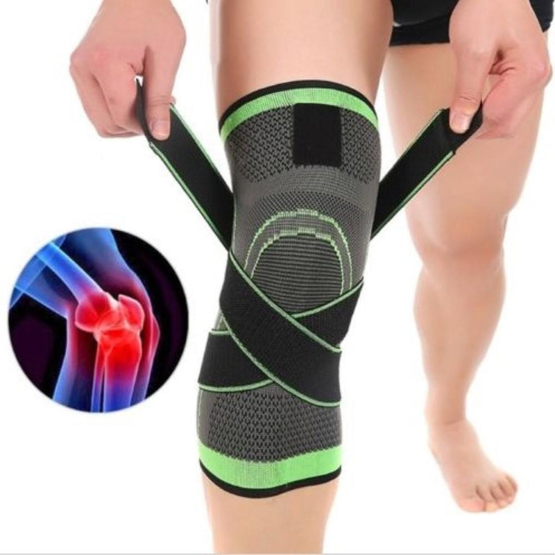 3D Design Knee Brace With Adjustable Strap (1 PC)