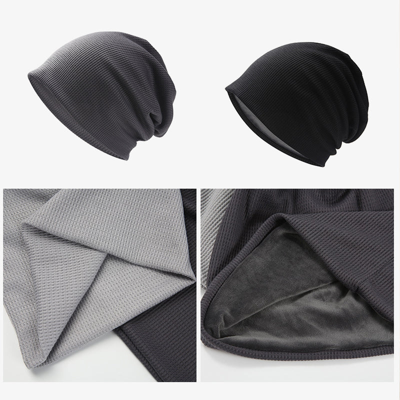 Fleece warm autumn winter pullover cap