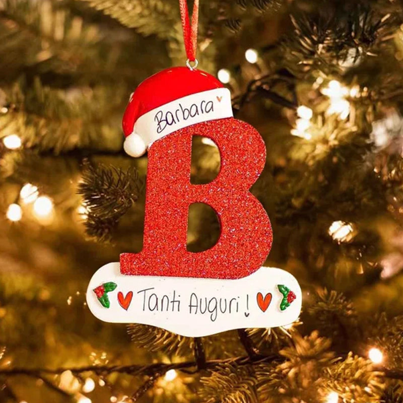 DIY Letters Christmas Hanging Ornaments