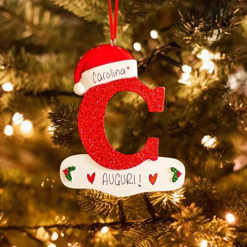 DIY Letters Christmas Hanging Ornaments