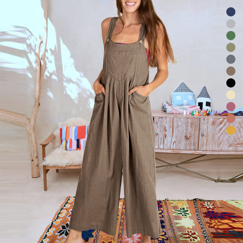 Jumpsuit uten ermer for kvinner