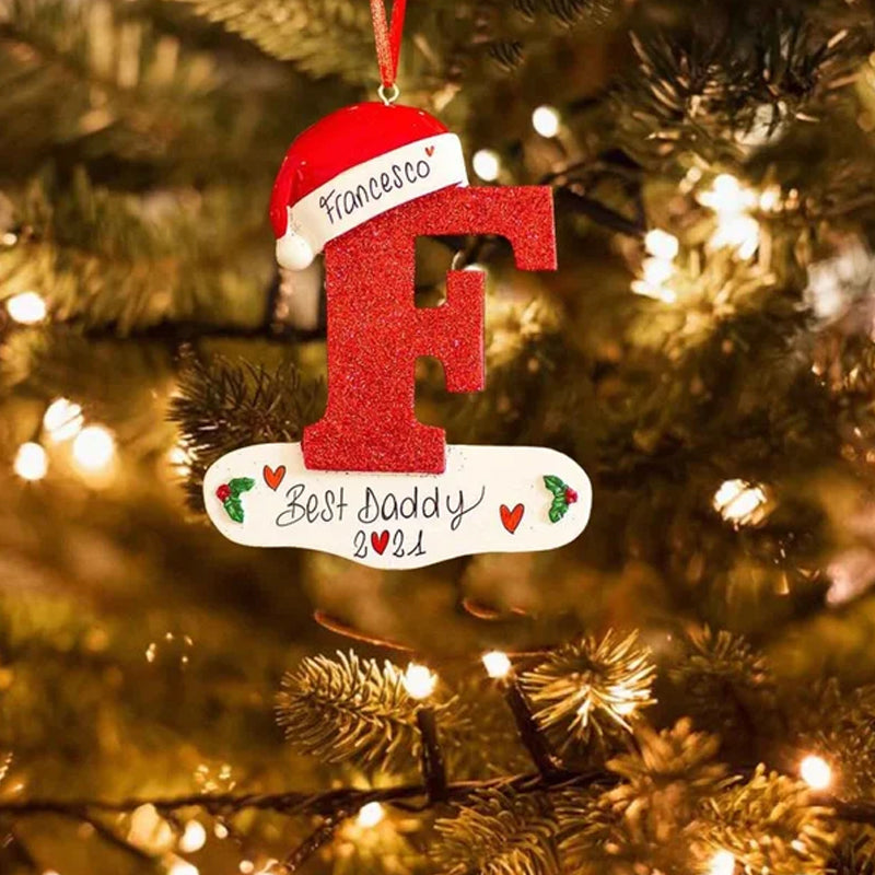 DIY Letters Christmas Hanging Ornaments