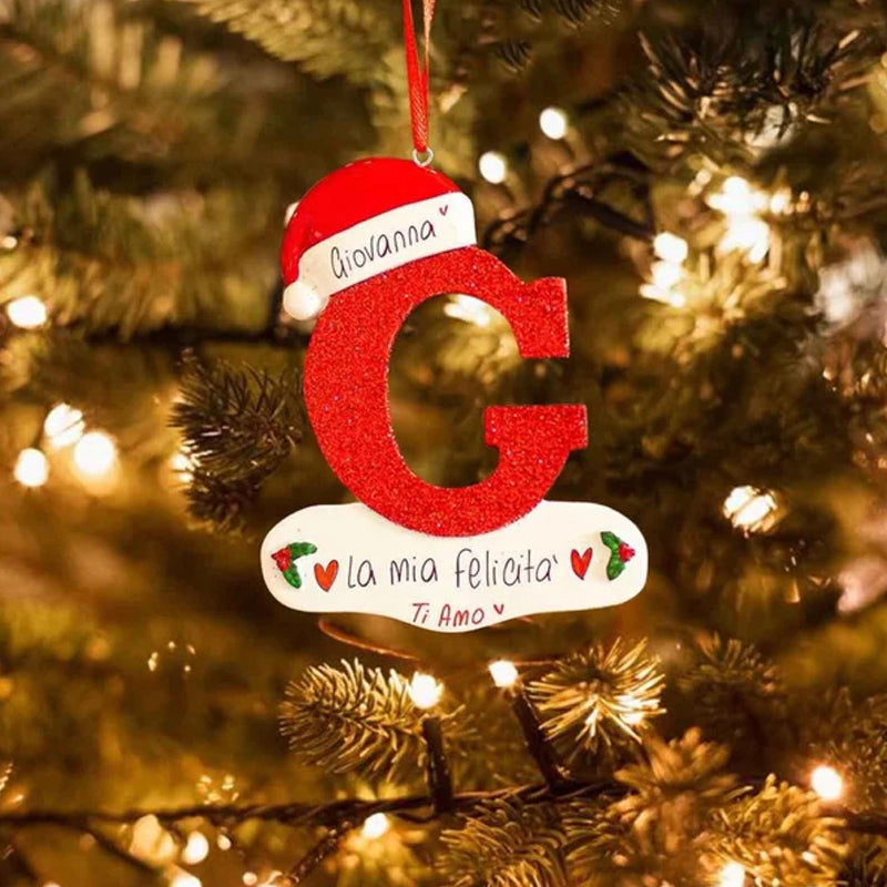 DIY Letters Christmas Hanging Ornaments