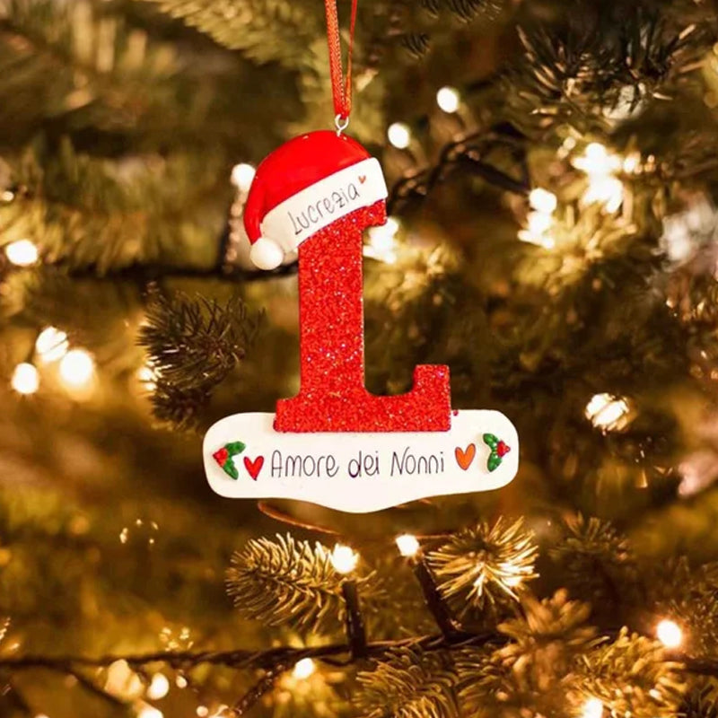 DIY Letters Christmas Hanging Ornaments